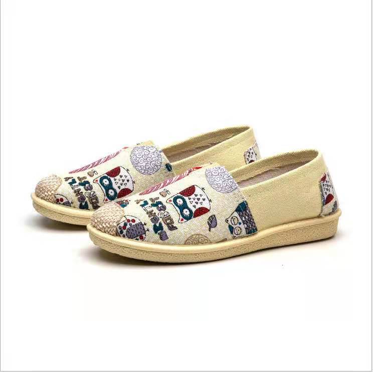 Style Breathable Slip-on Flat Soft Canvas Shoes Newgew